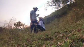 2 peasants are recorded having sex on their farm