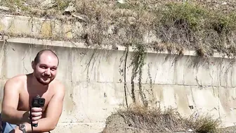 five men cum on 1 stupid bitch