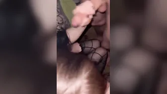 Monthly is not an obstacle If the gf wants he fucks anal. MFM with his wifey.