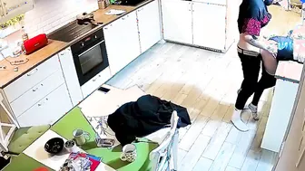 Dancing chick Getting Blow  Fucked at Kitchen