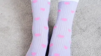 Try on my socks so you can view my foot - Roxycums69