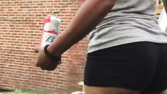 African Hood Ass Cheeks Shorts Jiggle
