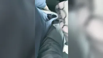 She sucking off my penis while white next door view us from window