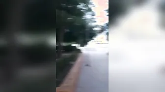 I try my new sex toy inside a park