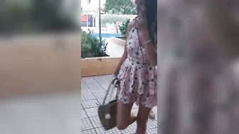 I try my new sex toy inside a park