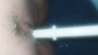 WC grope deep inside vagina