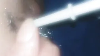 WC grope deep inside vagina