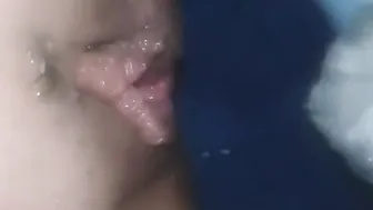 WC grope deep inside vagina