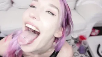 Super purple haired women Sucking Off Dick Booty licking  Extreme Anal *Dutch*