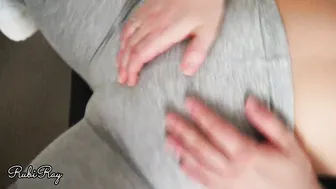 Beauty Step Sister Creampied inside Ripped Yoga Leggings