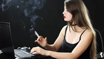 Anna smoking just for u