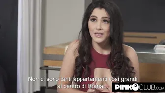 Valentina Nappi dominates a ebony penis and slips it inside her butt