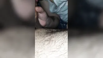 Step sister First Time seeing step cougar Blowing step son penis