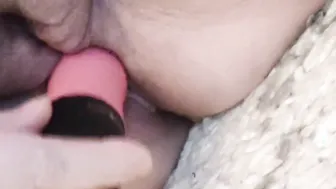 BBW toy dildo snatch anal squirt orgasm