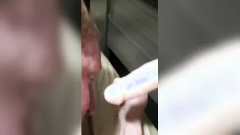 Wifey sucking off toy while gets fuck