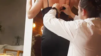 Before going to a restaurant - married lovers Sex vlog