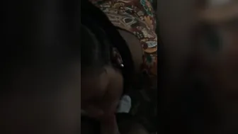 My friends cougar sucking off my cock