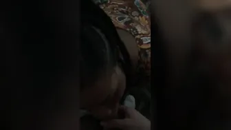 My friends cougar sucking off my cock