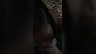 My friends cougar sucking off my cock