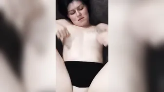 Stretching my nipples while he fucks my sore snatch