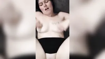 Stretching my nipples while he fucks my sore snatch
