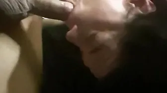 Deepthroating gagging chocking slobbering T-bagging booty-licking penis worshiping Queen Valentin
