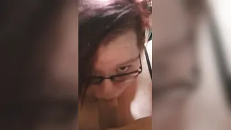 Bbw blows him dry