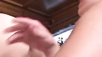 Dark Hair vixen rams hunks asshole before he fucks her