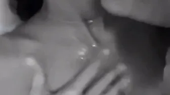 Ex-Wife inside bra and underwear blows my cock till I cum on her titties