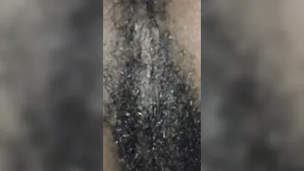Kinky vagina with hair