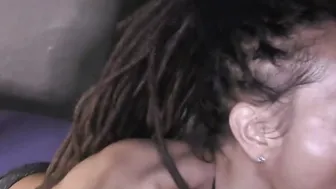 Freaky black mom Violette getting gangbanged and spunked on