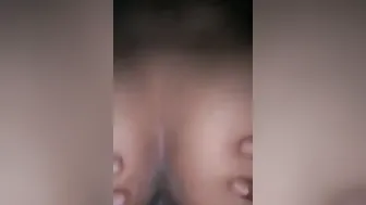 Redbone riding big black cock