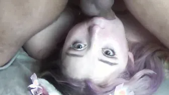 I Let my Bf Pounded my Face and Cum Down my Throat After Streaming