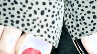 Lick my Babe Red Nails  High Heels