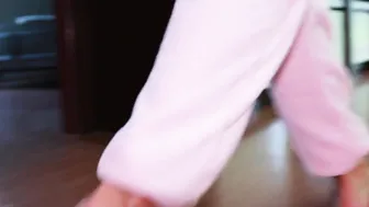 Hubby cheats on wifey with sexual sluts into the restroom. Rough anal till cum on face