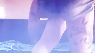 Hot inked dark hair gf punch fisting and hard pegging his BF bubble ass