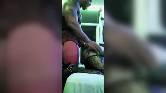 Doggy Style fucked  close up of bbc penis inside her juicy pink BOOTY