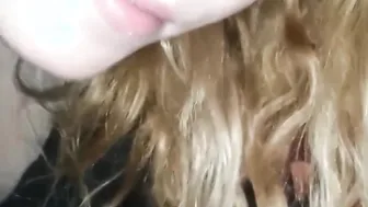 Crazy Hot adorable baby oral sex close up