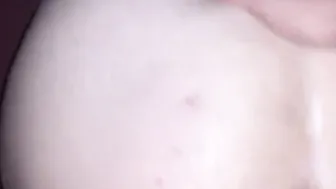 My BF almost nutted inside my dripping twat while ride his fat cock…