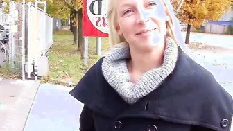 Adorable German College chick Pickup and Casting Nailed by Ugly