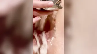 milf Ex-Wife have multiple orgasms inside shower with leg shaking and groaning