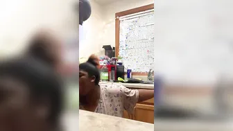 Our roommate just walked inside the door and caught us fucking into the kitchen
