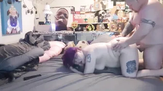 Letting muscular man have his way