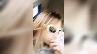 Ride trying to talk BF inside point of view penis sucking off clip