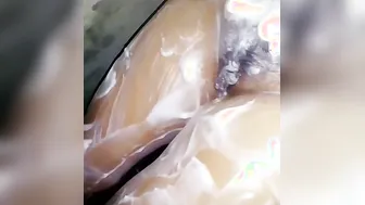 Nepali milf bathing