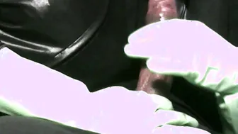 im gonna take care of your dick with my pvc gloves