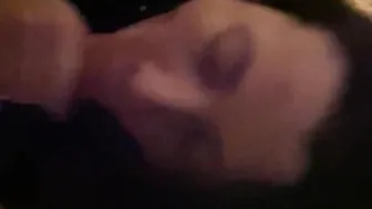 Blowing penis with boyfriends roommate into the same room