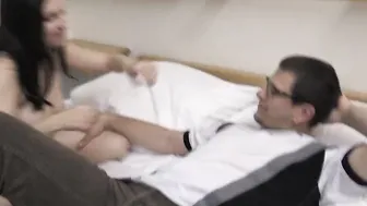 German thin amateur lets strangers screwed her into the hotel