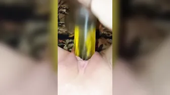 Tight Teenagers Takes Big Sex Toy Until She Squirts