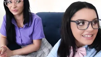 Bestfriends calls their geeks classmate to have some fun together